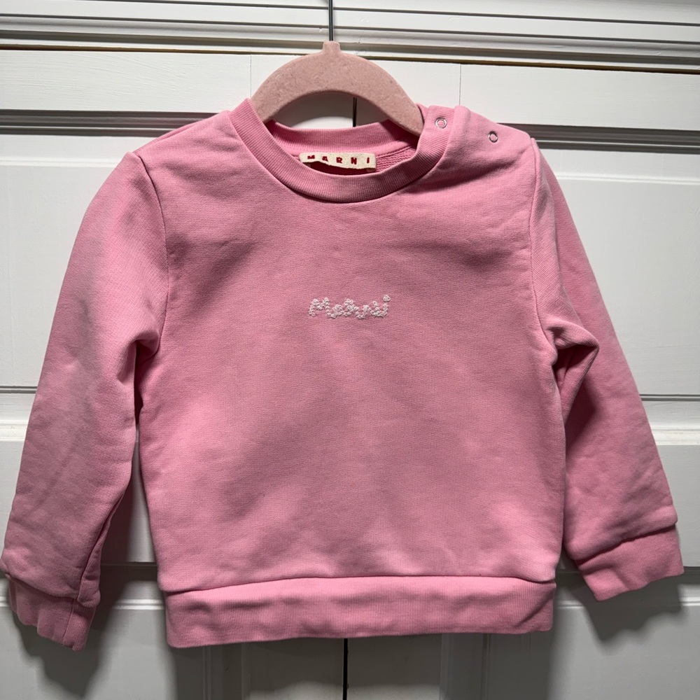 Marni Light Pink Kids Sweatshirt